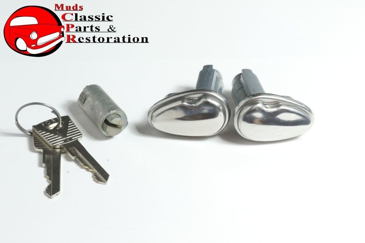 5359 Ford Door Trunk Lock Cylinder Kit W Keys New Muds Classic Parts