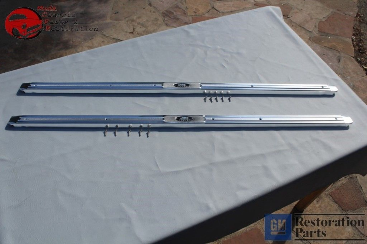 59 60 Impala El Camino Chevy Gm Fullsize 2 Door Car Door Sill Step Scuff Plates Muds Classic Parts