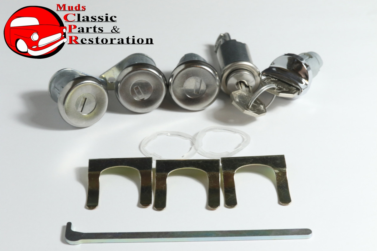 64 Impala Locks Ignition Door Glovebox Trunk Short Cyl Pawl
