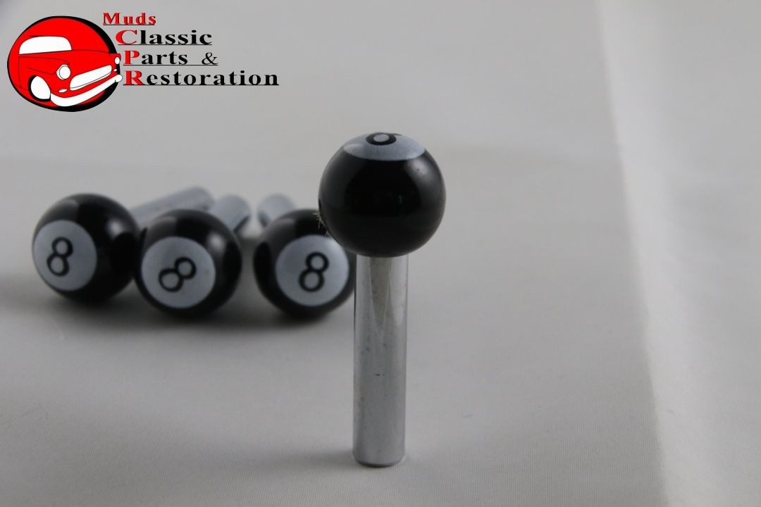 Black 8 Eight Pool Ball Door Lock Latch Knobs Custom Truck Hot Rat