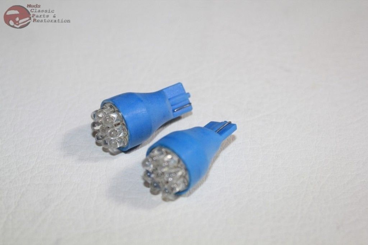 12 volt T10 BLUE LED wedge bulb