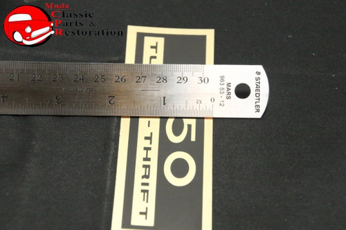 Chevy 250 Turbo Thrift Valve Cover Decal