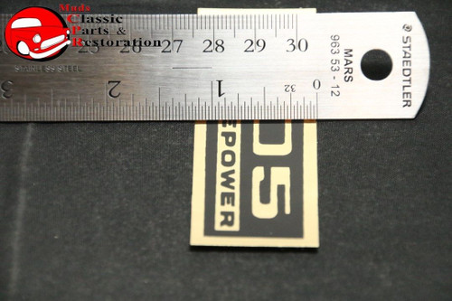 Chevy 305 Horsepower Black & Gold Valve Cover Decals Pair