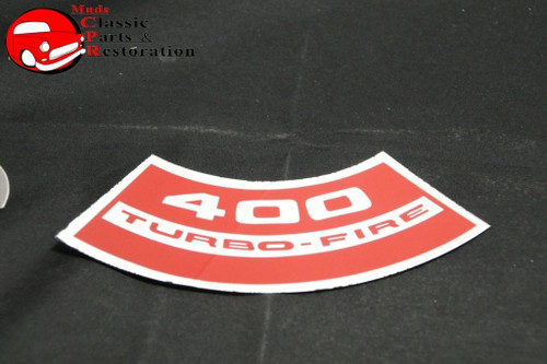 Chevy 400 Turbo Fire Air Cleaner Decal