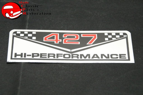 Chevy 427 Hi-Performance Valve Cover Air Cleaner Decal