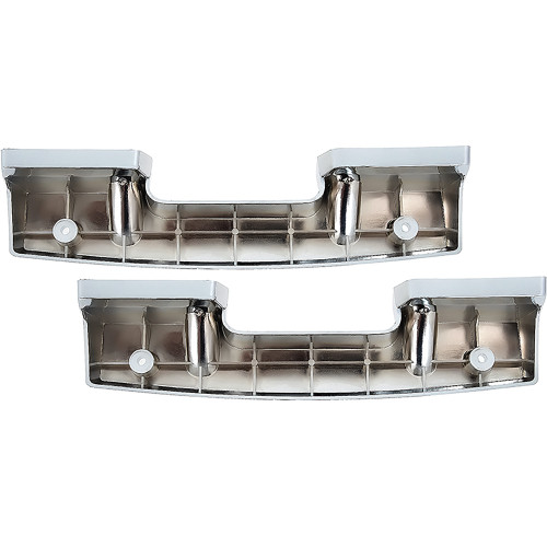 Chevy Camaro Impala Nova Front Interior Inside Chrome Arm Rest Pad Bases Pair