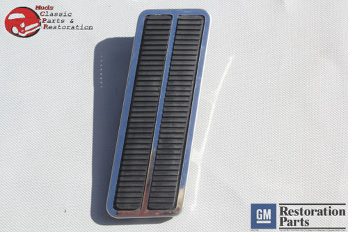 Chevy Gm Accelerator Gas Pedal Stainless Trim Set Camaro Chevelle Corvette Nova