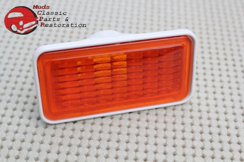 Chevy Gm Front Fender Amber Side Marker Lamp Light Lens Bulb Housing New