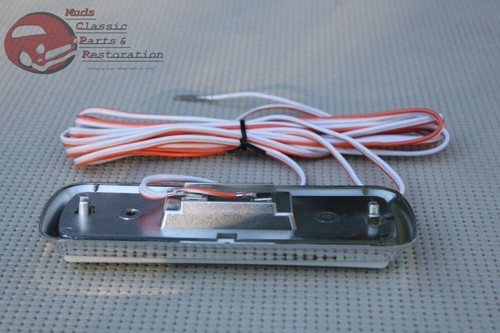 Chevy Gm Pickup Truck Dome Light Lamp Lens Chrome Base Assembly C K 10 20 30