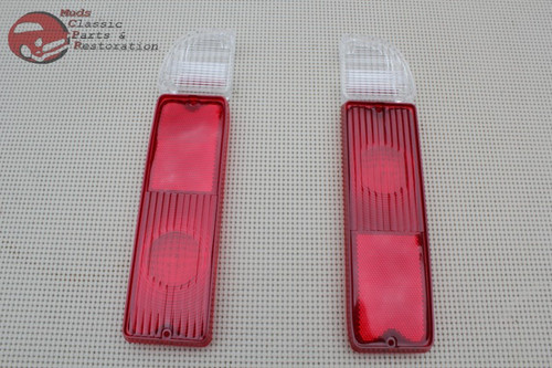 Chevy Gmc Pickup Blazer Fleetside Truck Tail Light Back Up Light Lamp Lens Set
