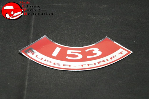 Chevy Ii Nova 153 Super Thrift Air Cleaner Decal