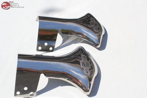 Chevy Script Bowtie Logo Custom Muffler Exhaust Tail Pipe Deflector Shields Pr