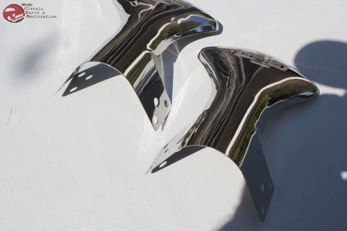 Chevy Script Bowtie Logo Custom Muffler Exhaust Tail Pipe Deflector Shields Pr
