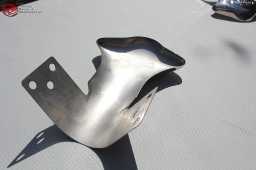 Chevy Script Bowtie Logo Custom Muffler Exhaust Tail Pipe Deflector Shields Pr