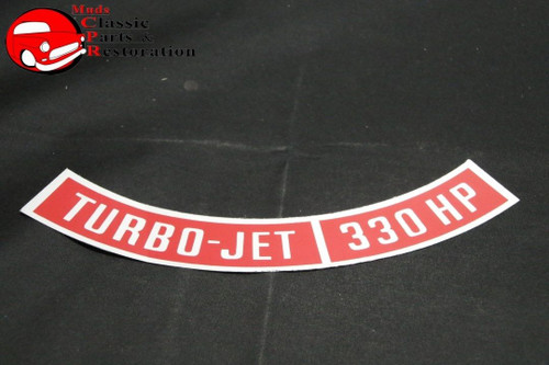 Chevy Turbo Jet 330 Hp Air Cleaner Decal
