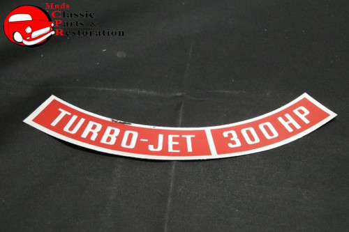 Chevy Turbo Jet 300 Hp Air Cleaner Decal