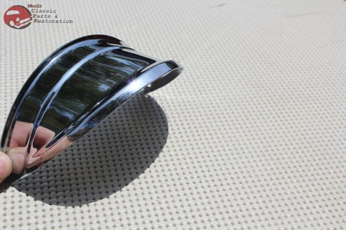 Chrome Headlight Visors 5" Headlight Headlamp Dual Quad 4 Lamp System Bulb Trim