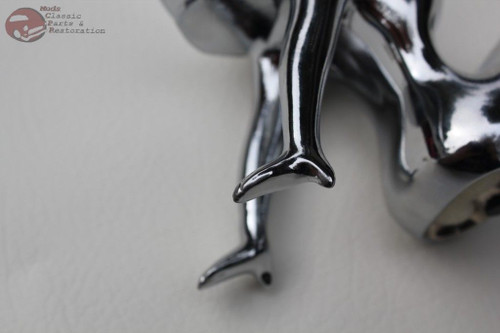 Sitting Chrome Seated Lady Hood Ornament Custom Truck Hot Rat Street Rod