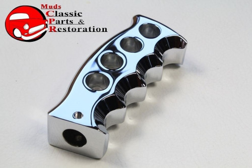 Chrome Revolver Grip Gearshift Handle Knob Custom Truck Hot Rat Rod