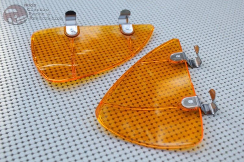 Classic Antique Car Pickup Truck Vent Window Wind Wing Breezies Air Deflectors