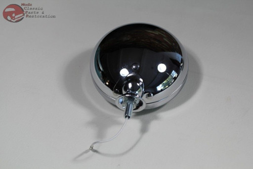 Clear Lens Vintage Style Mounted Custom Fog Lamp Lights Truck Rod 12 Volt 5" New