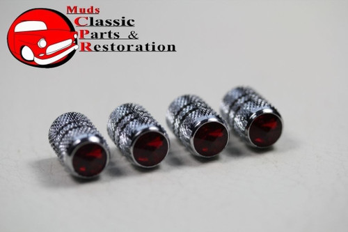 Chrome Tube Diamond Top Tire Air Valve Stem Caps Cover Hot Rat Rod Custom Truck