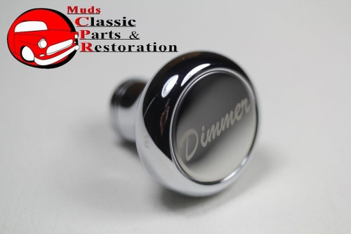 Custom Big Rig Truck Deluxe Chrome Dimmer Switch Dash Mount Knob Stainless Face
