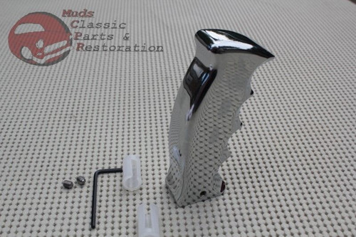 Custom Chrome Pistol Gun Magnum Gear Shift Grip Handle Gasser Muscle Drag Car