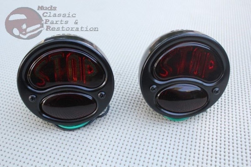 Custom Car Truck Rear Brake Stop Taillamp Lights Model A B T Coupe Sedan Antique