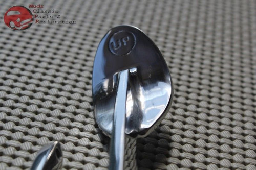 Custom Chrome Spoon Gas Pedal Assembly Manual Automatic Street Muscle Drag Car