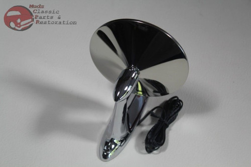 Custom Flush Mount Outside Rear View Mirror W Led Turn Direction Arrow Chrome