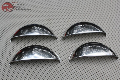 Custom Headlight Lamp Bulb Covers Shields 5" Stick Out Pop Up Raised Half Moons