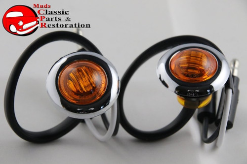 Custom Mini Amber Led Accent Clearance Marker Lights Truck Hot Rat Street Rod