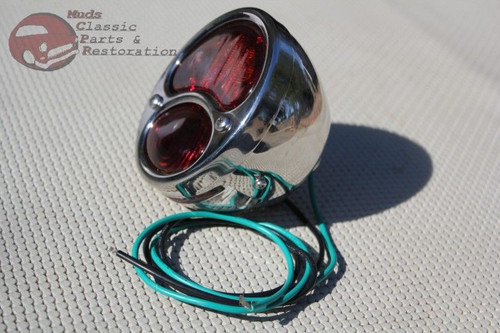 Custom Motorcycle Stop Lens Rear Side Mounted Stainless Tail Light Taillight