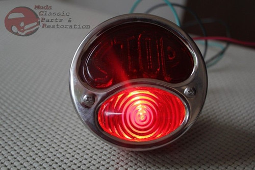 Custom Motorcycle Stop Lens Rear Side Mounted Stainless Tail Light Taillight
