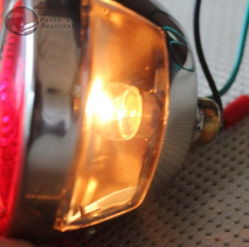 Custom Motorcycle Stop Lens Rear Side Mounted Stainless Tail Light Taillight