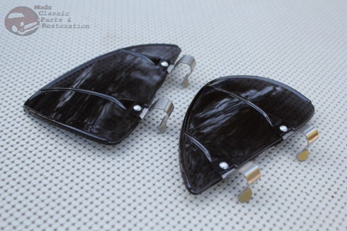 Custom Vintage Style Car Vent Wing Window Air Breeze Wind Deflectors Tinted