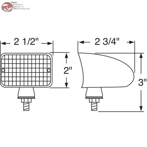 Custom Truck Hot Rat Street Rod Tail Lamp Auxillary Marker Clearance Lights Pair