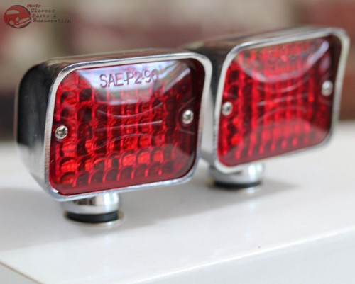 Custom Truck Hot Rat Street Rod Tail Lamp Auxillary Marker Clearance Lights Pair