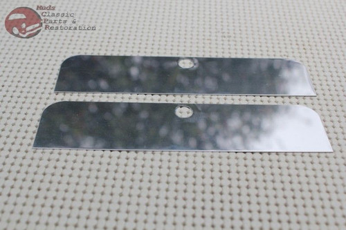 Dual Headlight Four Lamp Half Moon Bulb Trim Cover Shields Eye Brow Car Truck