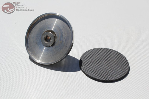 Early Ford Round Rubber Grip Stainless Brake Clutch Pedal Arm Pad Hot Rat Rod