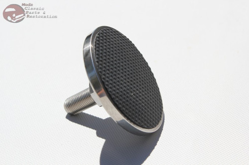 Early Ford Round Rubber Grip Stainless Brake Clutch Pedal Arm Pad Hot Rat Rod