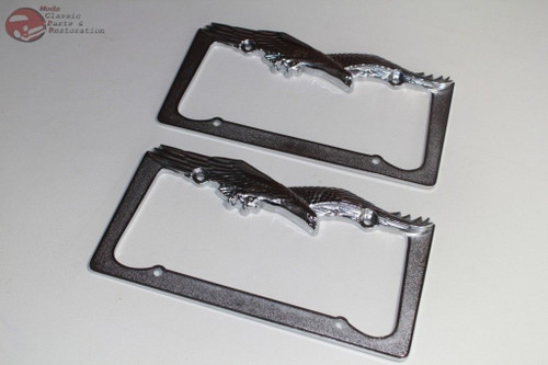 Flying Eagle License Plate Frames Custom Truck Hot Rat Street Rod Front Rear New