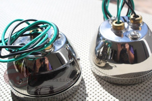 Ford Model A Stainless Steel Taillights Lamps Pair Brake Light Hot Rat Rod Truck