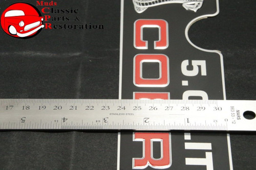 Ford Racing 93 94 95 Mustang Cobra 5.0 Upper Intake Aluminum Plaque Emblem