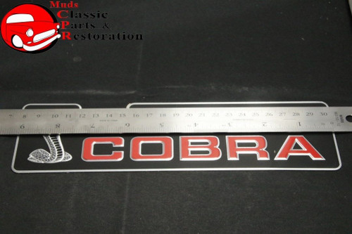 Ford Racing 93 94 95 Mustang Cobra 5.0 Upper Intake Aluminum Plaque Emblem