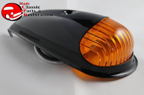 Guide Style Headlight Black Led Turn Signal Marker Light Housing Amber 1157 New