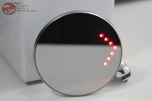 Hot Rat Rod Custom Truck 4" Exterior Peep Mirrors Led Turn Signal Curved Arms