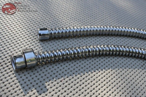 Hot Rat Rod Custom Car Truck All Purpose Stainless Steel Wire Conduit Headlights