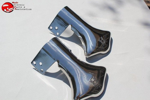 Hot Rat Rod Ford V8 Script Logo Exhaust Deflector Muffler Pipe Tip Custom Truck